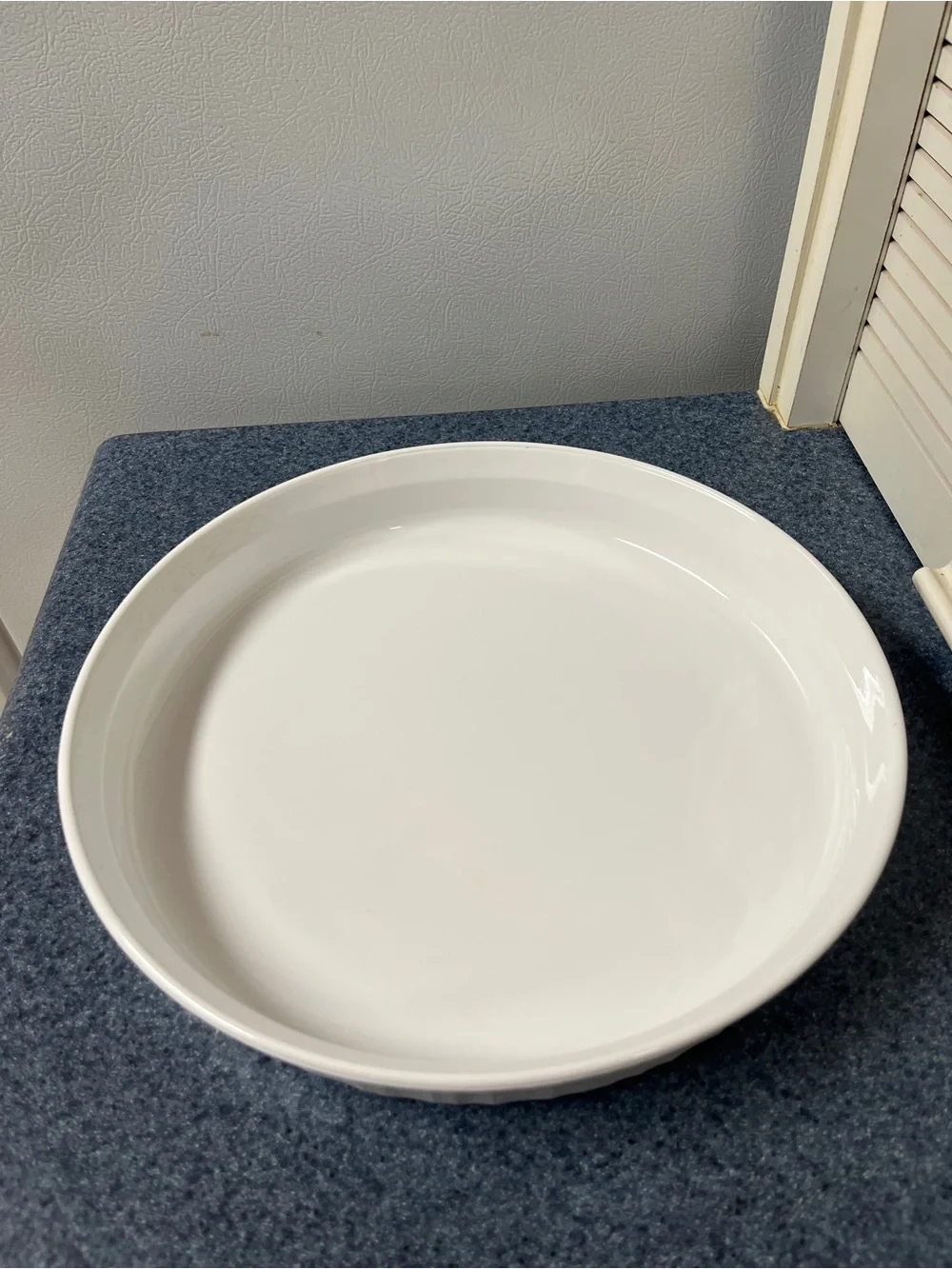 Corningware Vintage French White Porcelain Stoneware Quiche Pie Dish F-3-B